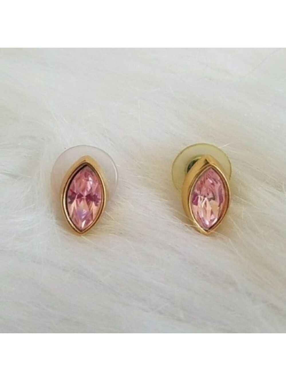 fashion Jewelry Pink and Gold Earrings NWOT - Picture 2 of 3